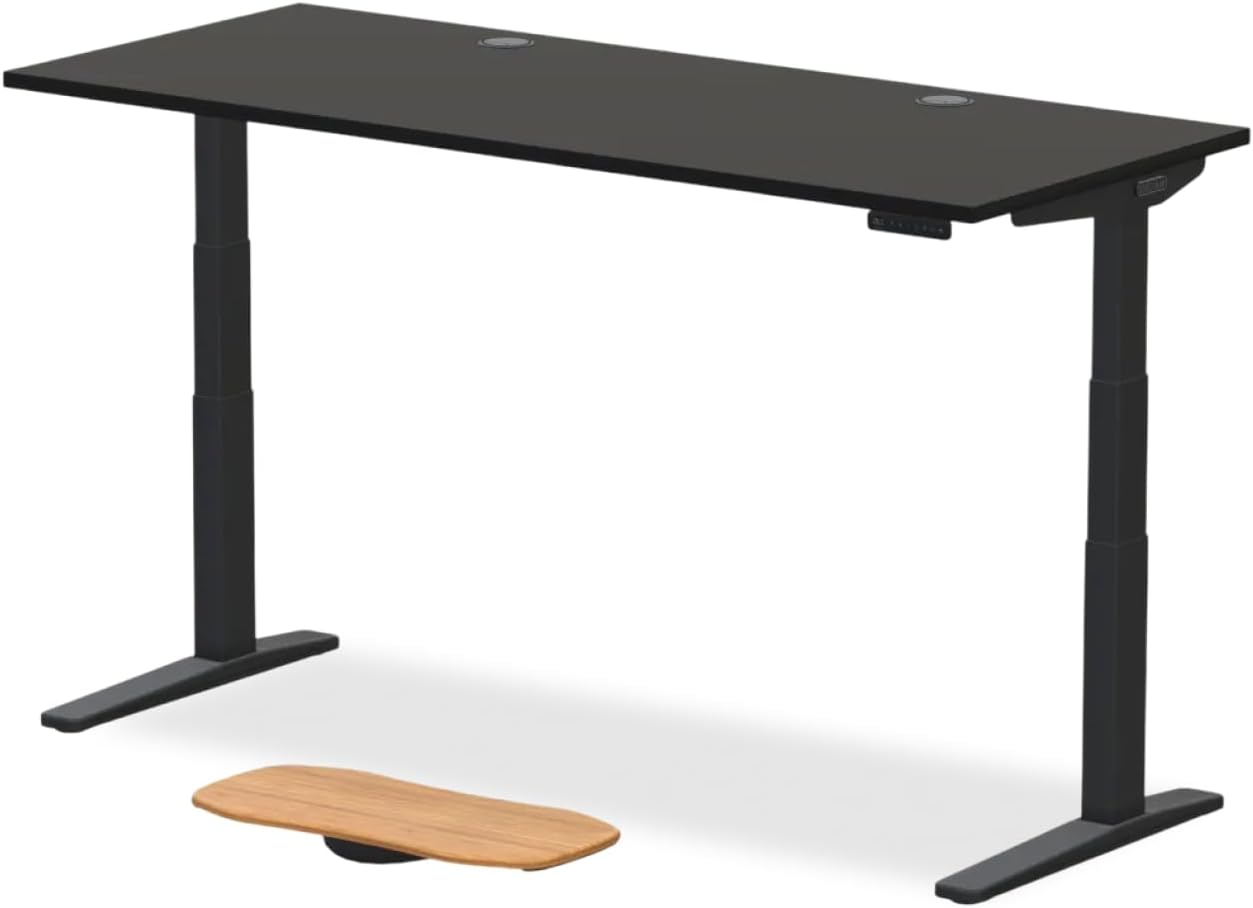 UPLIFTDESK V3 2-Leg Walnut Laminate Wood Standing Desk – Adjustable Height, Advanced 1-Touch Memory Keypad, Under Desk Cable Management, Wire Grommets Rocker Board (Black C-Frame, 60 x 30 inch) UPLIFTDESK V3 2-Leg Walnut Laminate Wood Standing Desk – Adjustable Height, Advanced 1-Touch Memory Keypad, Under Desk Cable Management, Wire Grommets Rocker Board (Black C-Frame, 60 x 30 inch)