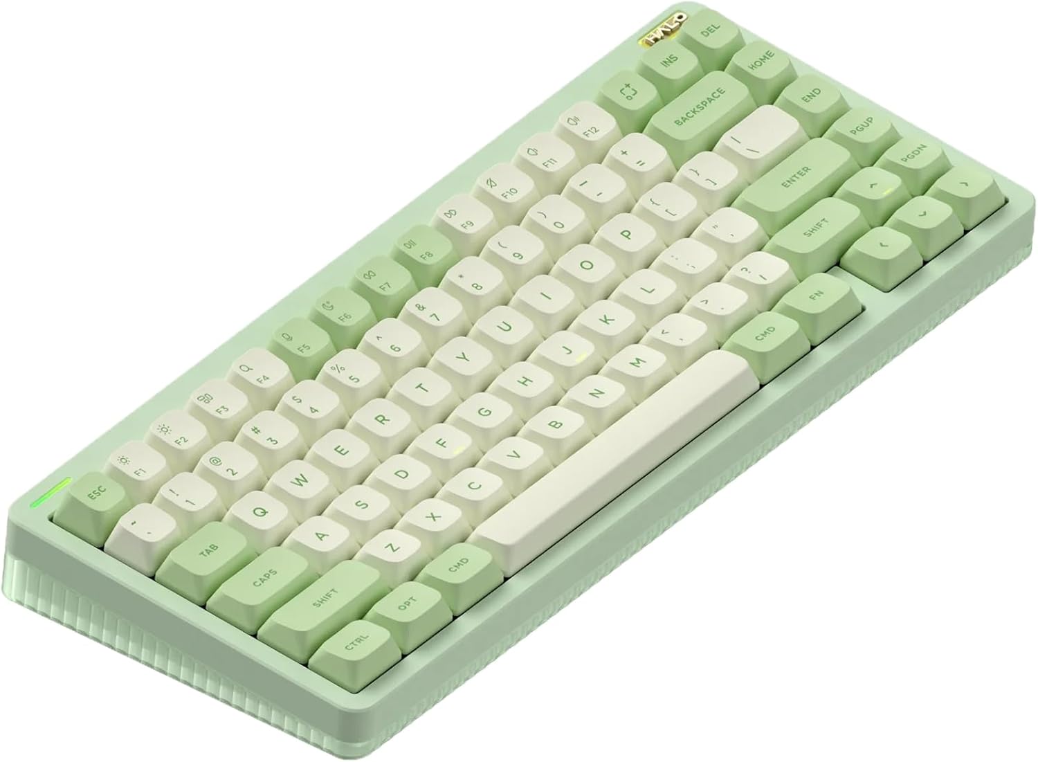 nuphy Halo75 V2 Mechancial Gaming Kyeboard,75% Wireless Hot Swappable Bluetooth Keyboard,83 Kyes RGB Backlit Keyboard,Support Bluetooth/2.4GHz/USB-C (Black, Lemon (55gf)) nuphy Halo75 V2 Mechancial Gaming Kyeboard,75% Wireless Hot Swappable Bluetooth Keyboard,83 Kyes RGB Backlit Keyboard,Support Bluetooth/2.4GHz/USB-C (Black, Lemon (55gf))