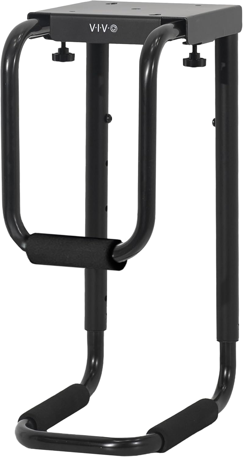 VIVO Heavy Duty Adjustable Under-Desk PC Mount, Home and Office Computer CPU Holder with Secure Locking, Supports up to 66 lbs, Black, MOUNT-PC04B VIVO Heavy Duty Adjustable Under-Desk PC Mount, Home and Office Computer CPU Holder with Secure Locking, Supports up to 66 lbs, Black, MOUNT-PC04B
