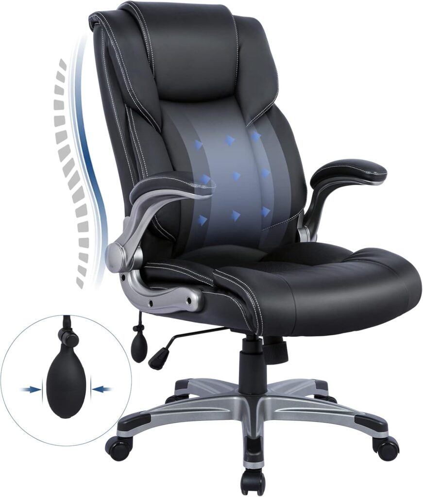 Silla Ejecutiva COLAMY: El trono de cuero que tu espalda y tu oficina necesitan.