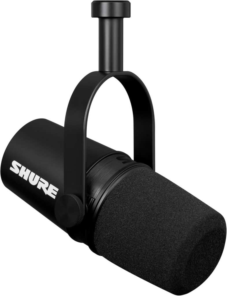 Shure MV7X: Consigue esa voz de podcast «canela fina» con conexión XLR.