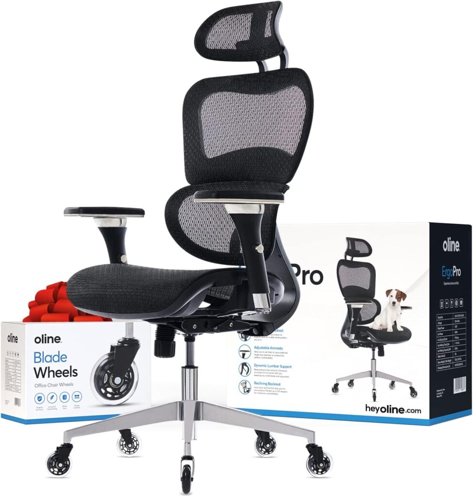 Silla Ergonómica Oline ErgoPro: Soporte avanzado y diseño profesional.
