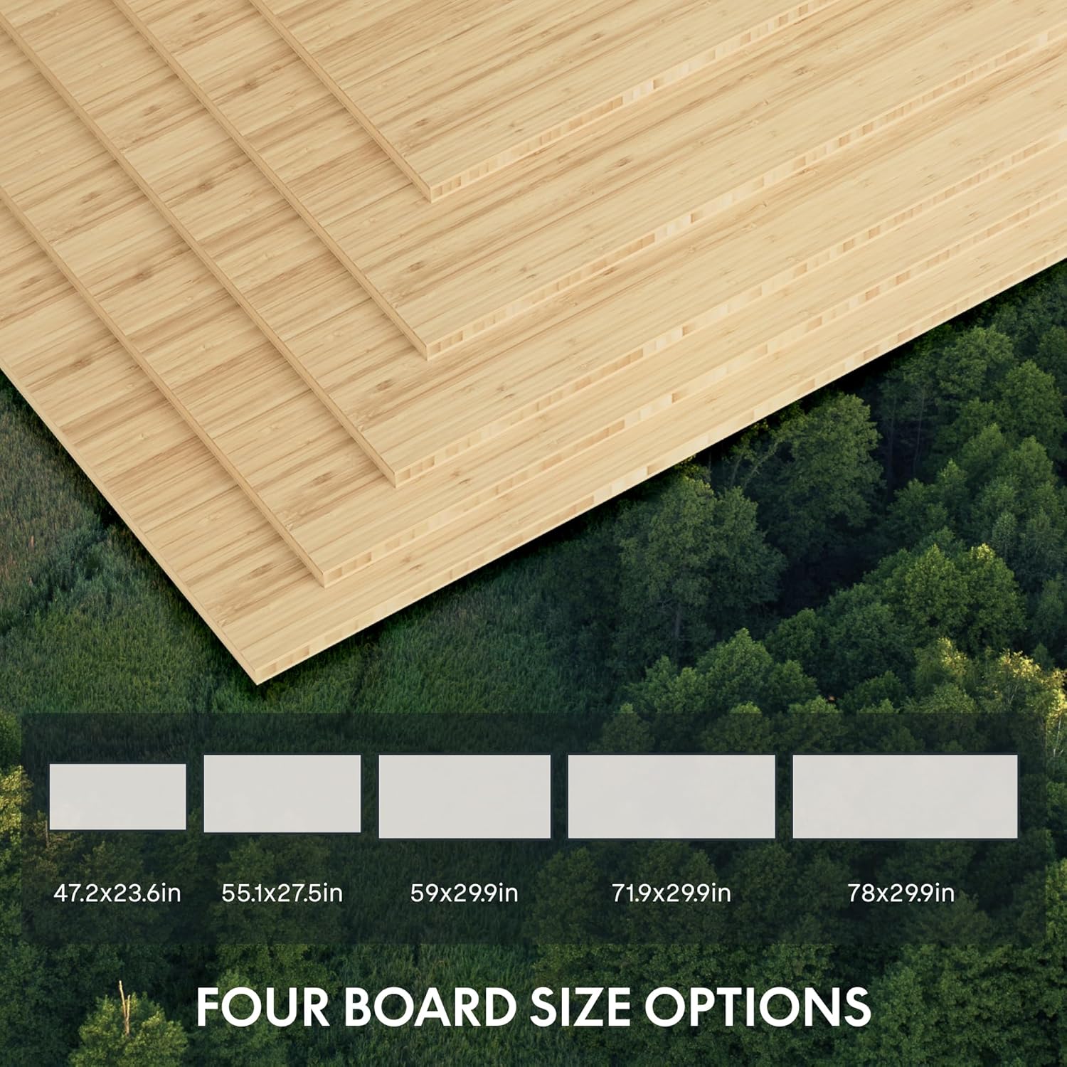 FlexiSpot E6 Bamboo 3-Stage Dual Motor Electric Standing Desk 55 x 28 Sit Stand Up Desk, Holds 220 lbs, Adjustable Height w/ Memory Presets, Solid Bamboo Desktop  White Frame, Ships in 2 Boxes