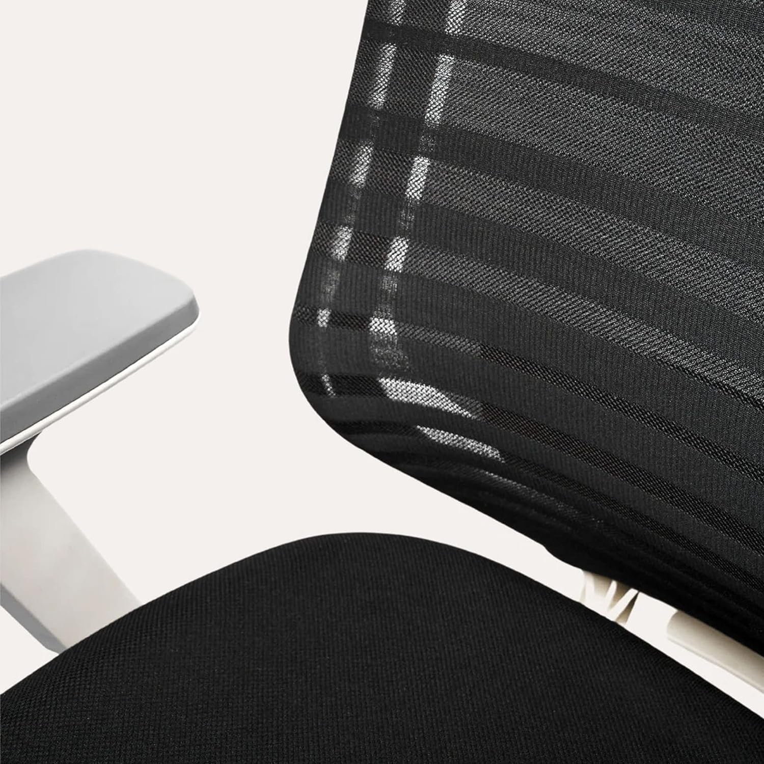 Branch Ergonomic Chair - A Versatile Desk Chair with Adjustable Lumbar Support, Breathable Mesh Backrest, and Smooth Wheels - Experience Optimal Comfort and Support - Graphite - White